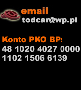 Kontakt todcar@wp.pl